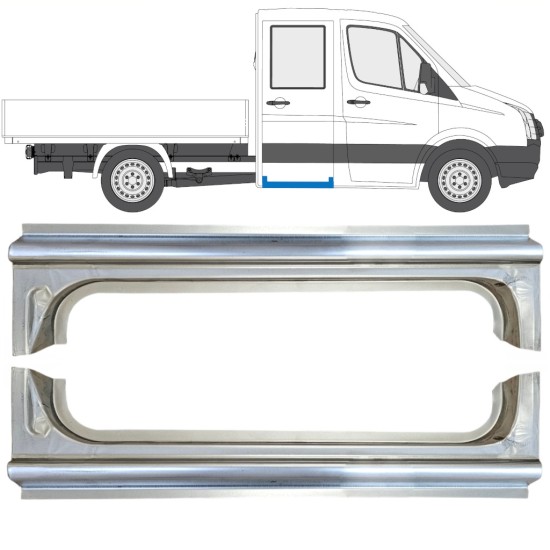 Takalokasuojan korjauspaneeli varten Volkswagen Crafter 2005-2017 / Vasen+Oikea / Sarja 15520
