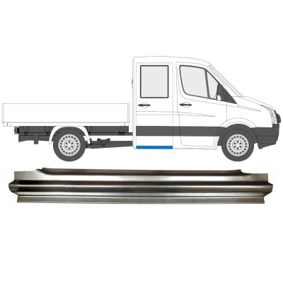 Takalokasuojan korjauspaneeli varten Volkswagen Crafter 2005-2017 / Oikea 15514