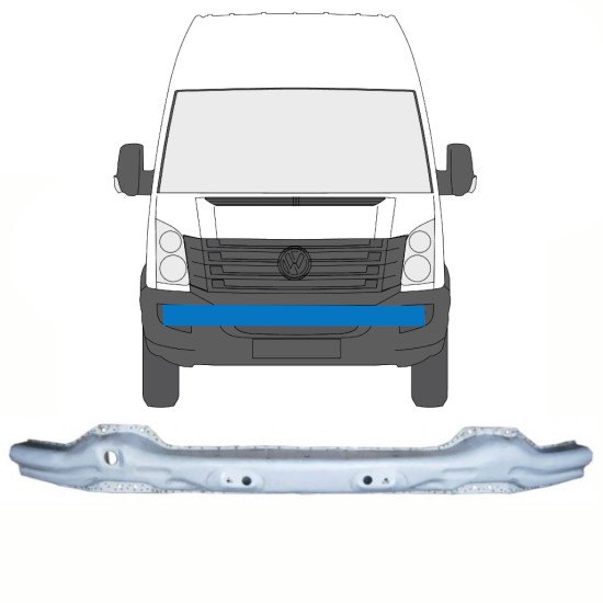 Etupuskurin vahvike varten Volkswagen Crafter 2005-2017 13861
