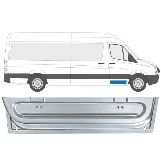 Sisäinen etuoven korjausosa varten Volkswagen Crafter 2005-2017 / Oikea 17056