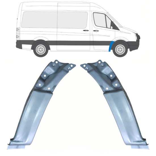 Etulokasuojan korjauspelti varten Volkswagen Crafter 2005-2017 / Oikea 17255