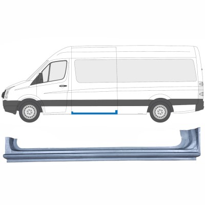 Sivuoven kynnysprofiili varten Volkswagen Crafter 2005-2017 / Vasen 13432