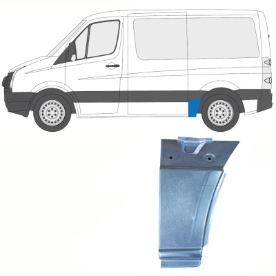 Takalokasuoja korjaussarja varten Volkswagen Crafter 2005-2017 / Vasen 13940