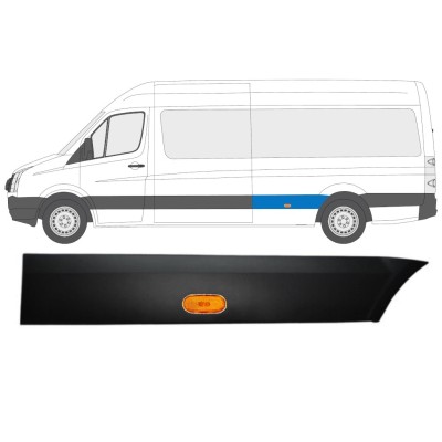Takalokasuojan koristelista lampulla varten Volkswagen Crafter 2005-2017 / Vasen / Sarja 13994