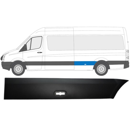 Takalokasuojan sivulista varten Volkswagen Crafter 2005-2017 / Vasen 13827