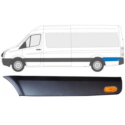 Takalokasuojan koristelista pyörän takana lampulla varten Volkswagen Crafter 2005-2017 / Vasen / Sarja 13996