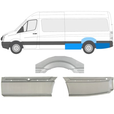 Takalokasuoja korjaussarja varten Volkswagen Crafter 2005-2017 / Vasen / Sarja 13944
