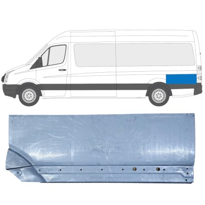 Takalokasuoja korjaussarja takaosa varten Volkswagen Crafter 2005-2017 / Vasen 13895