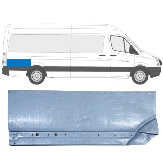 Takalokasuoja korjaussarja takaosa varten Volkswagen Crafter 2005-2017 / Oikea 13894
