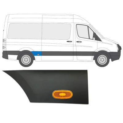 Takalokasuojan koristelista lampulla varten Volkswagen Crafter 2005-2017 / Oikea / Sarja 14088