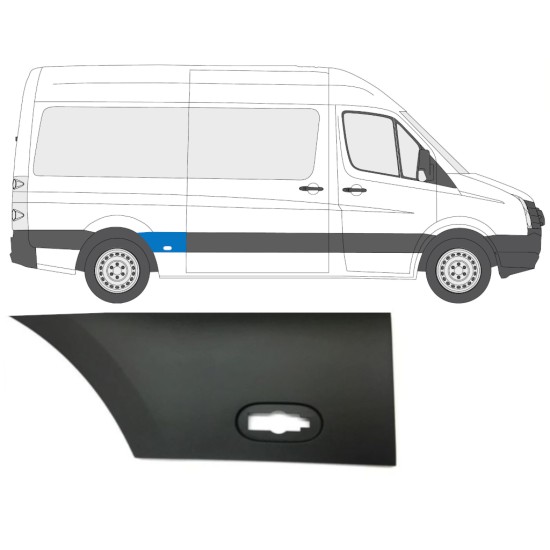 Takalokasuojan sivulista varten Volkswagen Crafter 2005-2017 / Oikea 13822