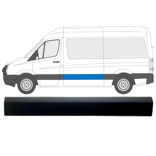 Sivulista Koristelista varten Volkswagen Crafter 2005-2017 / Vasen 13825