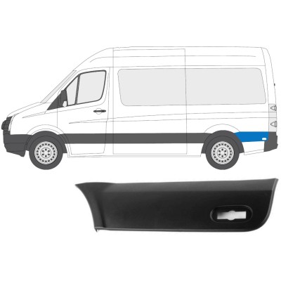 Takalokasuojan koristelista varten Volkswagen Crafter 2005-2017 / Vasen 13690