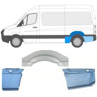 Takalokasuoja korjaussarja varten Volkswagen Crafter 2005-2017 / Vasen / Sarja 13942