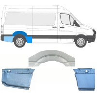 Takalokasuoja korjaussarja varten Volkswagen Crafter 2005-2017 / Oikea / Sarja 13941