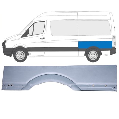 Suuri takalokasuojan korjauspaneeli varten Volkswagen Crafter 2005-2017 / Vasen 15510