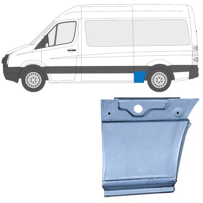 Takalokasuoja korjaussarja varten Volkswagen Crafter 2005-2017 / Vasen 13450