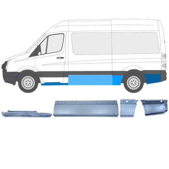 Korjauspaneeli aseta varten Volkswagen Crafter 2005-2017 / Vasen / 14503