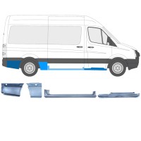Korjauspaneeli aseta varten Volkswagen Crafter 2005-2017 / Oikea / 14502