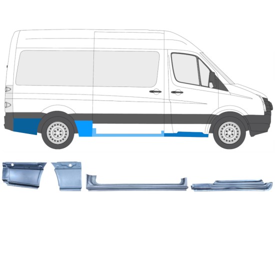 Korjauspaneeli aseta varten Volkswagen Crafter 2005-2017 / Oikea / 14502