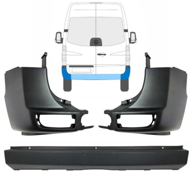Takapuskuri varten Volkswagen Crafter 2005-2017 / Sarja 15554