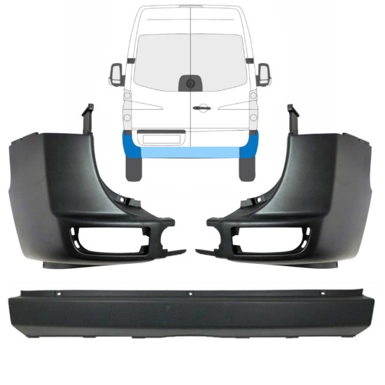 Takapuskuri varten Volkswagen Crafter 2005-2017 / Sarja 15554