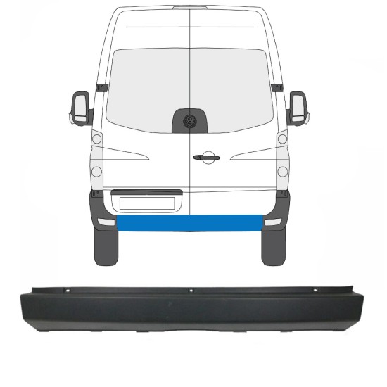 Takapuskuri varten Volkswagen Crafter 2005-2017 15550