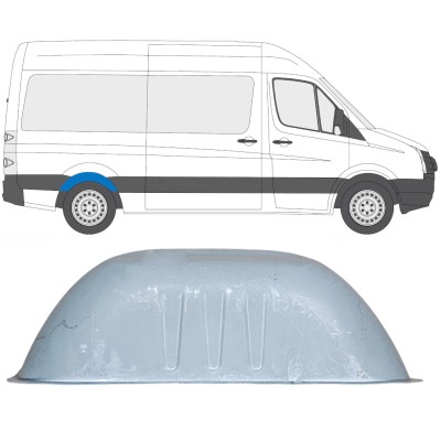 Takalokasuojan korjauspaneeli varten Volkswagen Crafter 2005-2017 / Vasen = Oikea (symmetrinen) 13612