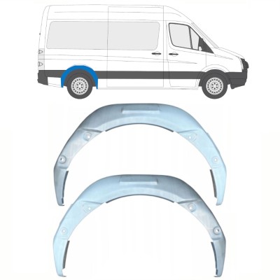 Takalokasuoja sisäkehä varten Volkswagen Crafter 2005-2017 / Vasen+Oikea / Sarja 15497