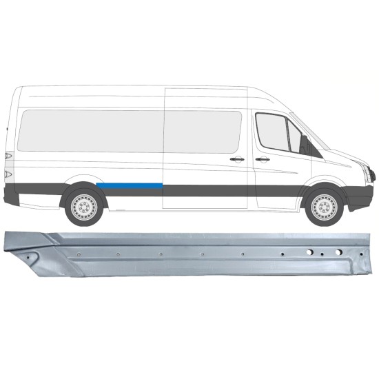 Takalokasuoja korjaussarja varten Volkswagen Crafter 2005-2017 / Oikea 14332