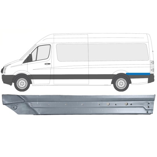 Takalokasuoja korjaussarja varten Volkswagen Crafter 2005-2017 / Vasen 14333