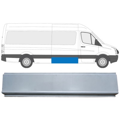 Sivuhelmapelti korjauspaneeli varten Volkswagen Crafter 2005-2017 / Vasen = Oikea (symmetrinen) 13972