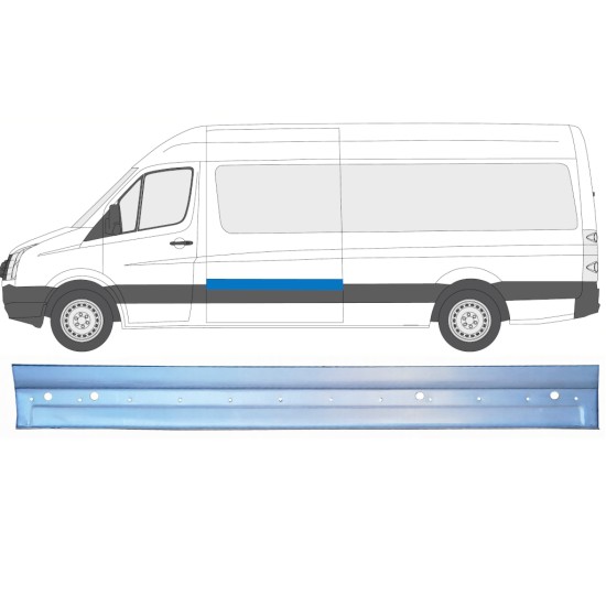 Sivukorjauspaneeli varten Volkswagen Crafter 2005-2017 / Vasen 16136