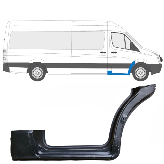 Helmapelti etuoven alle varten Volkswagen Crafter 2005-2017 / Oikea 13442