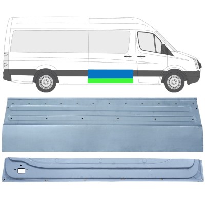 Sisäinen ja ulkoinen Liukuoven korjauspaneeli varten Volkswagen Crafter 2005-2017 / Oikea / Sarja 14319