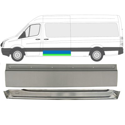 Liukuoven korjauspaneeli varten Volkswagen Crafter 2005-2017 / Vasen / Sarja 14198