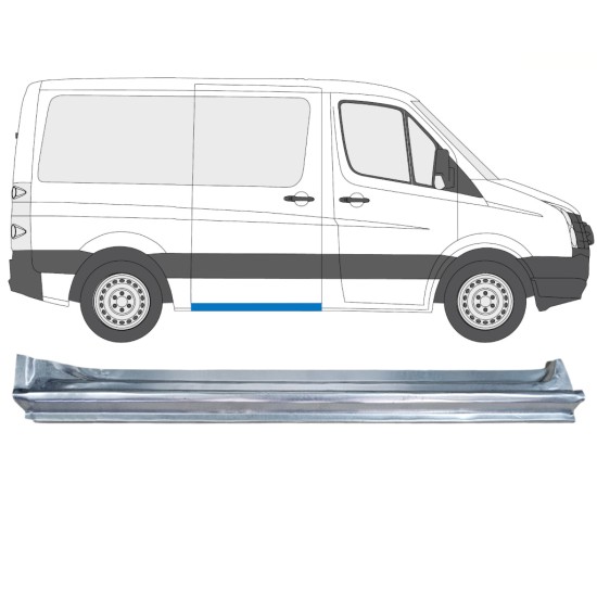 Sivuoven kynnysprofiili varten Volkswagen Crafter 2005-2017 / Oikea 14374