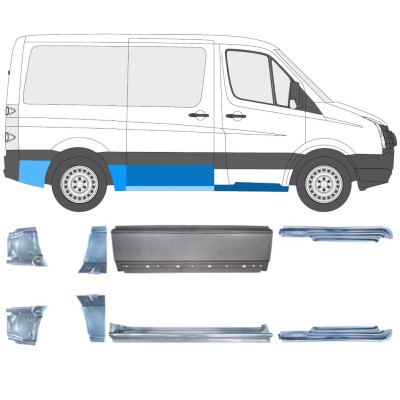 Korjauspaneeli aseta varten Volkswagen Crafter 2005-2017 / Vasen+Oikea / 15592