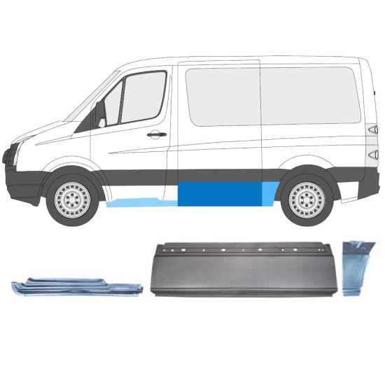 Korjauspaneeli aseta varten Volkswagen Crafter 2005-2017 / Vasen / 15605