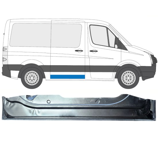 Kynnysprofiili/lattiaelementti sivuoven kohdalle varten Volkswagen Crafter 2005-2017 / Oikea 15872