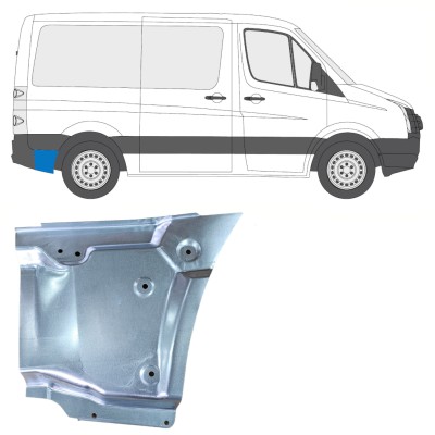 Takalokasuoja korjaussarja varten Volkswagen Crafter 2005-2017 / Oikea 15513