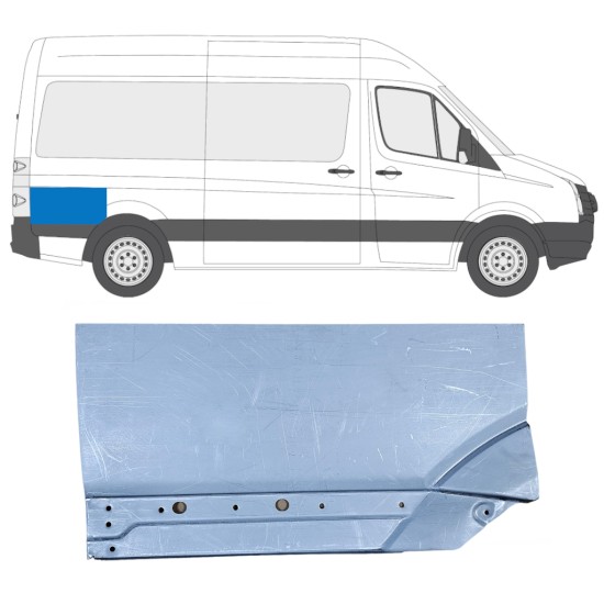 Takalokasuoja korjaussarja varten Volkswagen Crafter 2005-2017 / Oikea 14201
