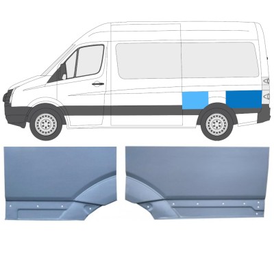 Takalokasuoja korjaussarja varten Volkswagen Crafter 2005-2017 / Vasen / Sarja 15517