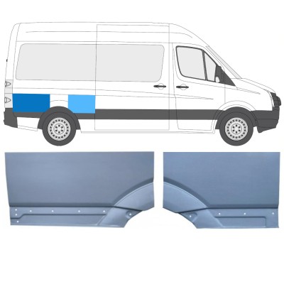 Takalokasuoja korjaussarja varten Volkswagen Crafter 2005-2017 / Oikea / Sarja 15522