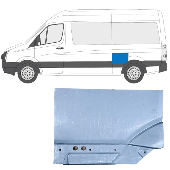 Takalokasuoja korjaussarja varten Volkswagen Crafter 2005-2017 / Vasen 14200