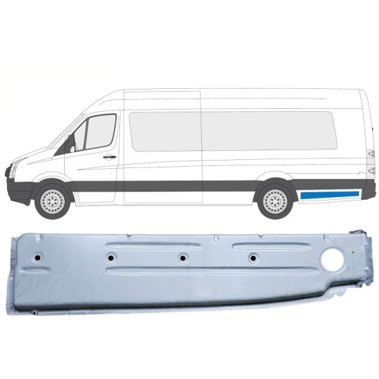 Takalokasuojan sisäkorjauspaneeli varten Volkswagen Crafter 2005-2017 / Vasen 14376
