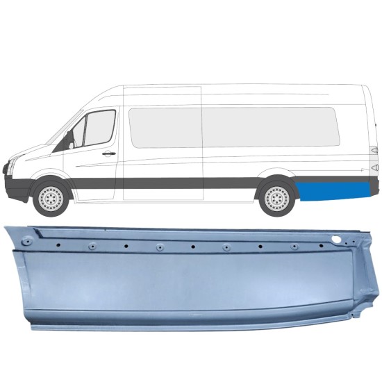 Takalokasuoja korjaussarja varten Volkswagen Crafter 2005-2017 / Vasen 13431