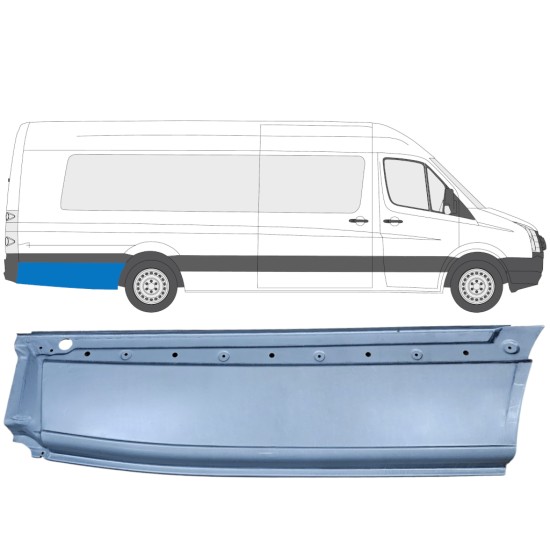 Takalokasuoja korjaussarja varten Volkswagen Crafter 2005-2017 / Oikea 13512