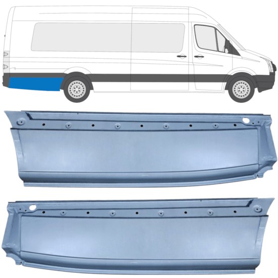 Takalokasuoja korjaussarja varten Volkswagen Crafter 2005-2017 / Vasen+Oikea / Sarja 14359
