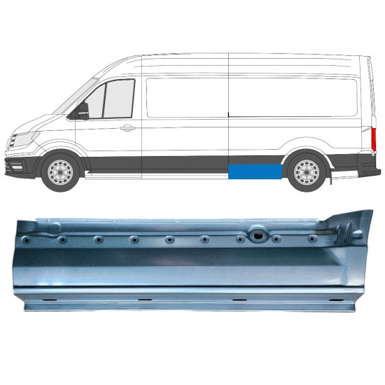 Takalokasuoja korjaussarja varten Volkswagen Crafter / MAN THE 2017- / LWB / Vasen 11599